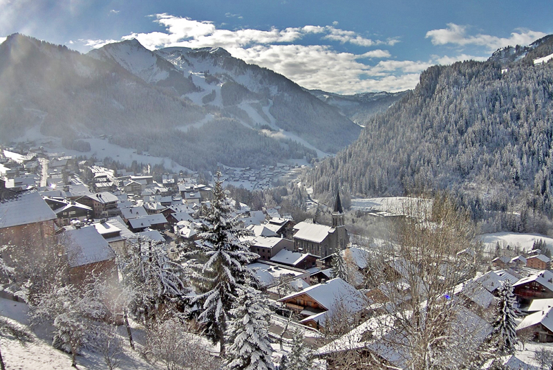 Chatel heute Schneedecke